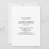 Script rétro| Invitation du groupe de diplômés (Dos)