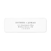 Script Return-adreslabel Etiket (Voorkant)