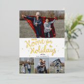 Script Rood Geruit Nieuw Thuis voor Feestdagen Fot (Staand Voorkant)