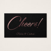 Script rose en or sur cartes de billets Black Drin (Dos)