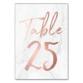 Script Rose et marbre | Carte numéro de tableau 25 (Dos)