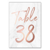 Script Rose et marbre | Carte numéro de tableau 38 (Dos)