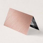 Script Rose moderne à huile d'or avec carte photo (Dos)