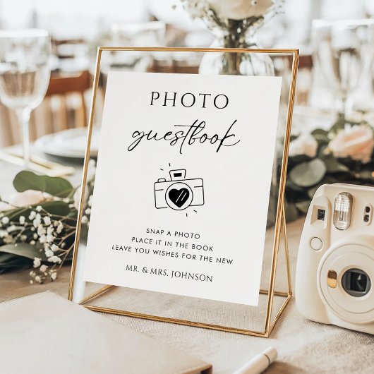 Script rustique Caméra Photo Livre d'or Mariage Si