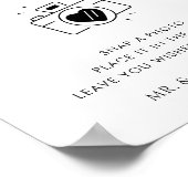 Script rustique Caméra Photo Livre d'or Mariage Si (Coin)