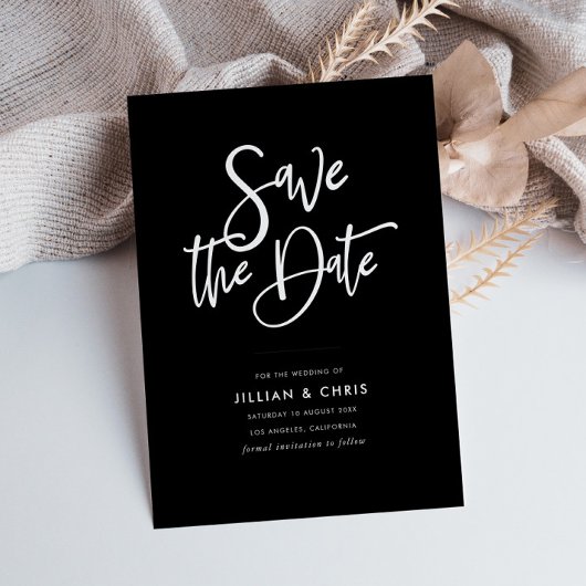 script rustique noir enregistrer la carte de date