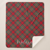 Script Rustique Plaid Personnalisé Stewart Tartan (Devant)