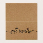 Script Rustique Simple Avec Carte De Registre Cade (Extérieur déplié)