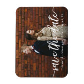 Script rustique simple Enregistrer la date Magnet  (Vertical)