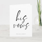 Script Sa Carte Mariage Vows (Devant)