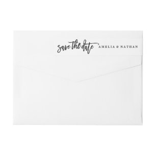 Script Save The Date Huwelijk Etiket Rondom