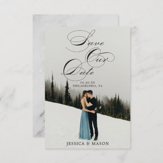 Script Save the Date Kaart - Save The Dates (Voorkant / Achterkant)