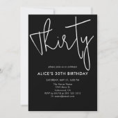 Script Signature Dertigday Black Kaart (Voorkant)