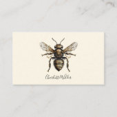 Script Signature Personalized Bee Contactkaartje (Voorkant)