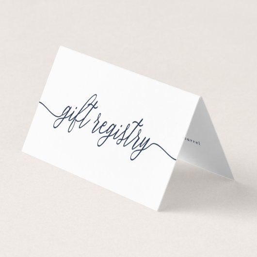 Script Simple Avec Carte De Registre Cadeau Photo (Devant)