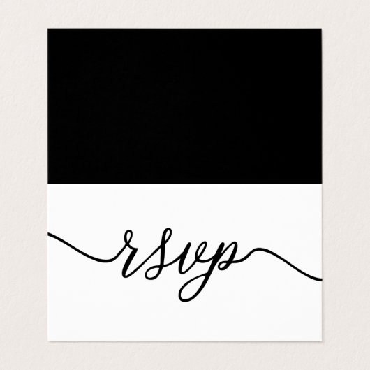 Script simple avec carte photo RSVP (Extérieur déplié)