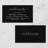 Script simple - Bachelor Party Ticket Invitation (Devant / Derrière)