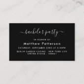 Script simple - Bachelor Party Ticket Invitation (Devant)