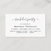Script simple - Bachelor Party Ticket Invitation (Devant)