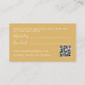 Script simple - Blanc & Or - Carte de référence (Dos)