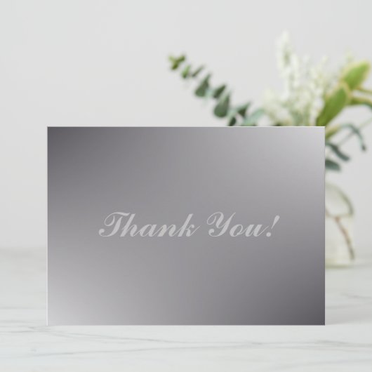 Script simple - Carte de remerciements d'argent ma (Debout devant)