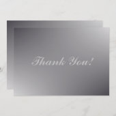 Script simple - Carte de remerciements d'argent ma (Devant / Derrière)