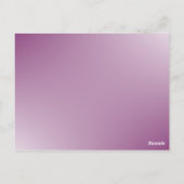 Script simple - Carte de remerciements violet mari (Dos)