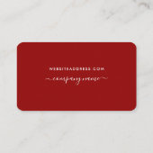 Script simple - Cartes de Certificat Cadeau Rouge (Dos)