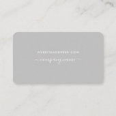 Script simple - Certificats cadeau argent et blanc (Dos)