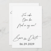 Script Simple Drôle Enregistrer Les Cartes De Date (Devant / Derrière)