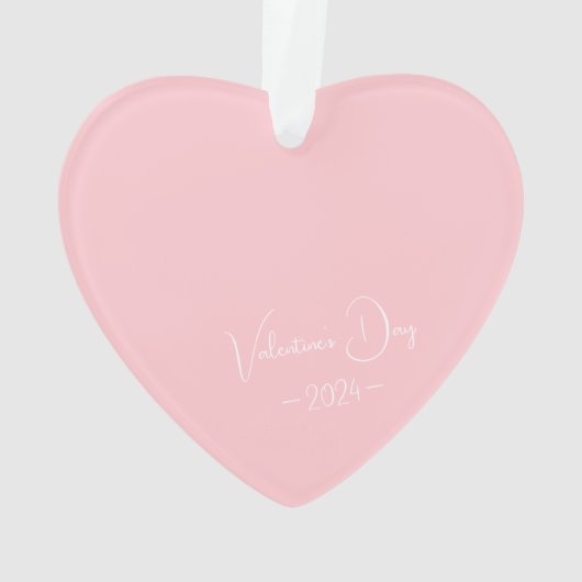 Script simple élégant Personnalisé Coeur rose (dos)