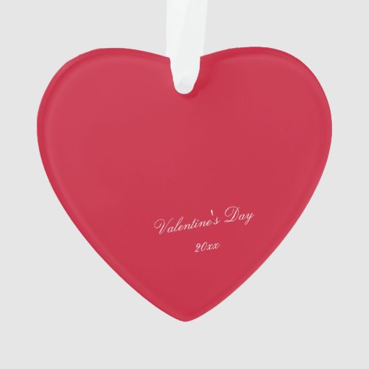 Script simple élégant personnalisé Red Valentine (dos)