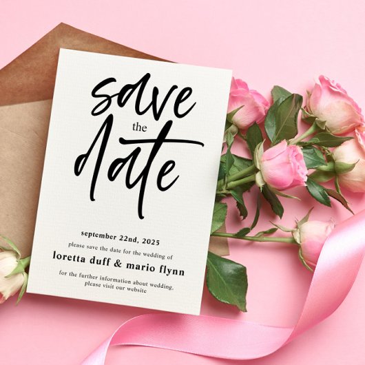Script simple Enregistrer la date Invitation