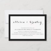Script simple et élégant | Faire-part de mariage m (Devant)