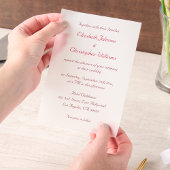 Script simple et élégant Faire-part de mariage mod