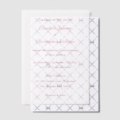 Script simple et élégant Faire-part de mariage mod (Décalage (Invitation))