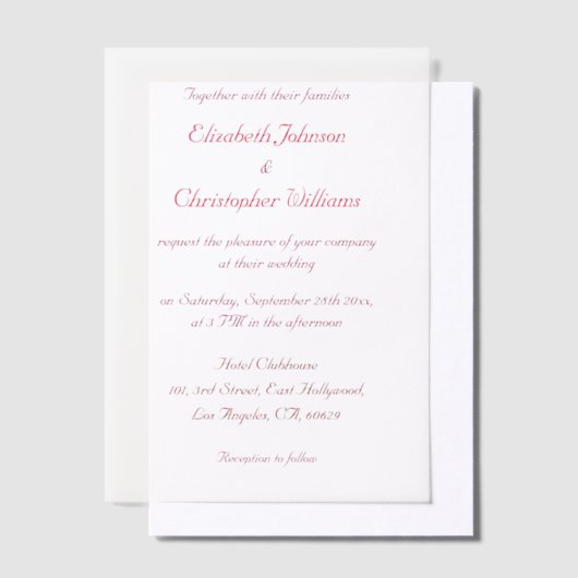 Script simple et élégant Faire-part de mariage mod (Compenser)