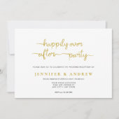 Script simple | Faire-part de mariage de réception (Devant)