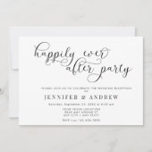 Script simple | Faire-part de mariage de réception (Devant)