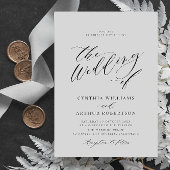 script simple faire-part de mariage noir et blanc