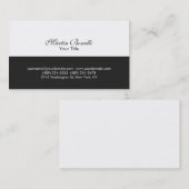 Script Simple Grey Carte de visite consultant blan (Devant / Derrière)