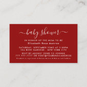 Script simple - Invitation de billet Baby shower (Devant)