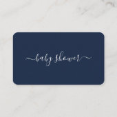 Script simple - Invitation de billet Baby shower (Dos)