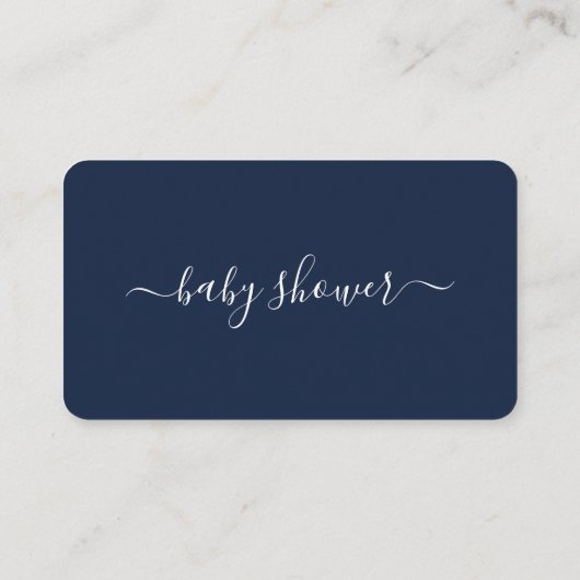 Script simple - Invitation de billet Baby shower (Dos)