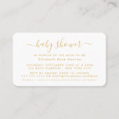 Script simple - Invitation de billet Baby shower (Devant)