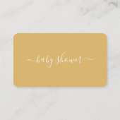 Script simple - Invitation de billet Baby shower (Dos)