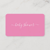 Script simple - Invitation de billet Baby shower (Dos)