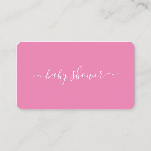 Script simple - Invitation de billet Baby shower (Dos)
