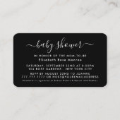 Script simple - Invitation de billet Baby shower (Devant)