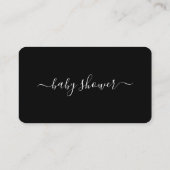 Script simple - Invitation de billet Baby shower (Dos)